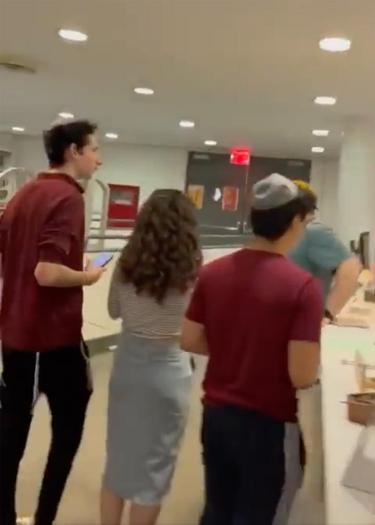 Jewish students inside Cooper Union library during pro-Palestine rally