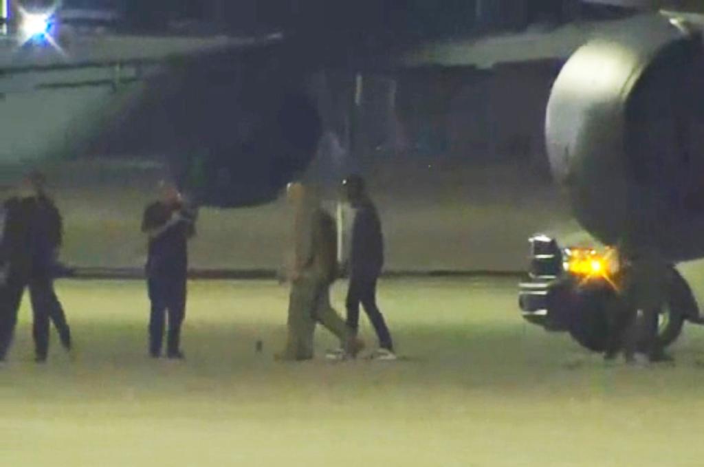 King is seen arriving in San Antonio on Sept. 28, 2023 after being freed from North Korea weeks after he had crossed into the country. 