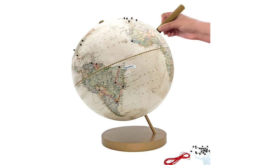 Custom Travel Globe with Pins