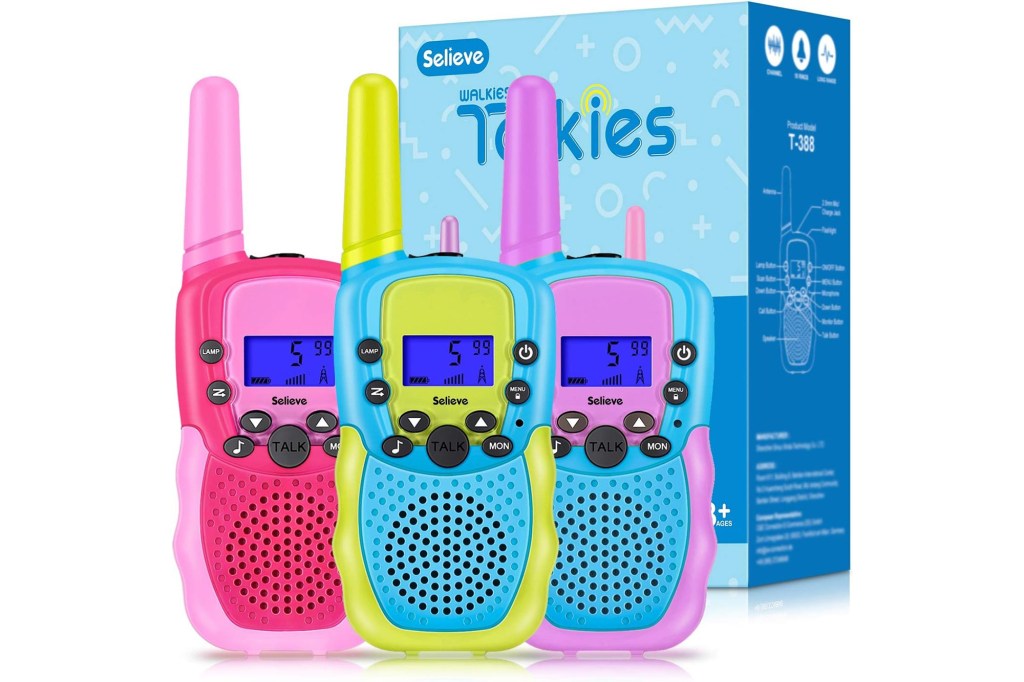 Colorful toy walkie talkies