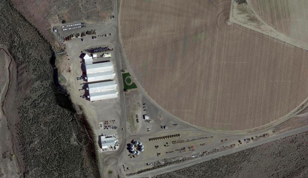 One of Gates' most substantial agricultural parcels is 100 Circle Farm, which is so large you can view it from space.