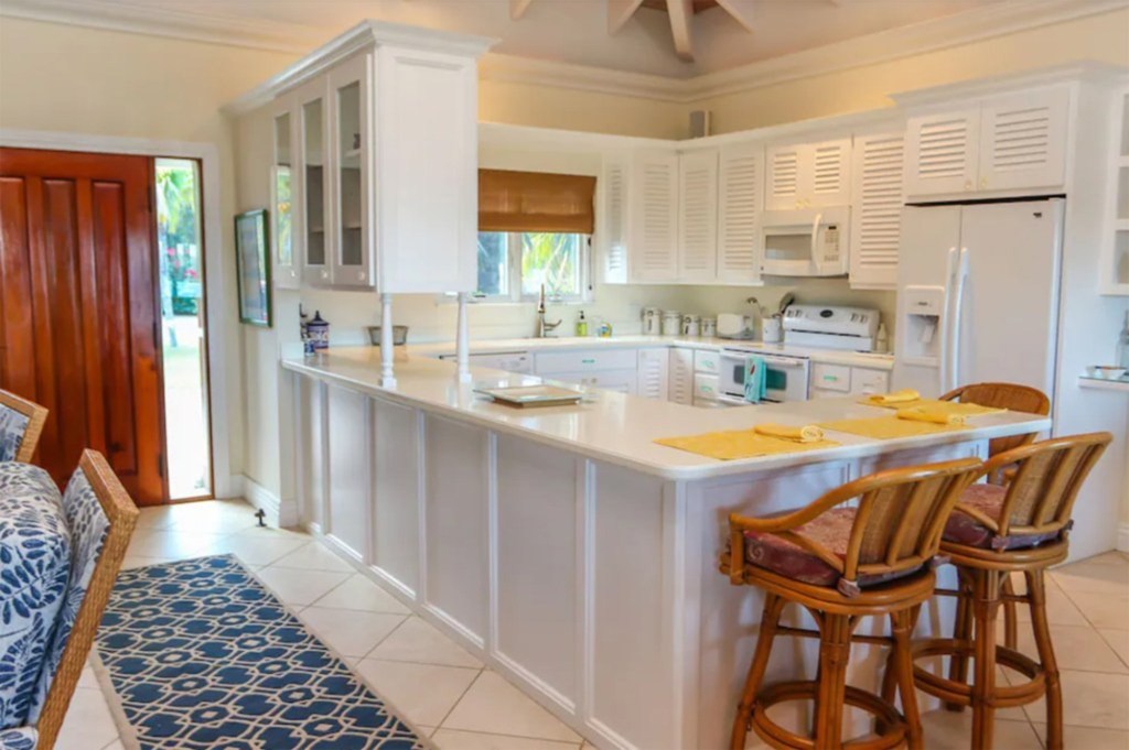 The kitchen. 