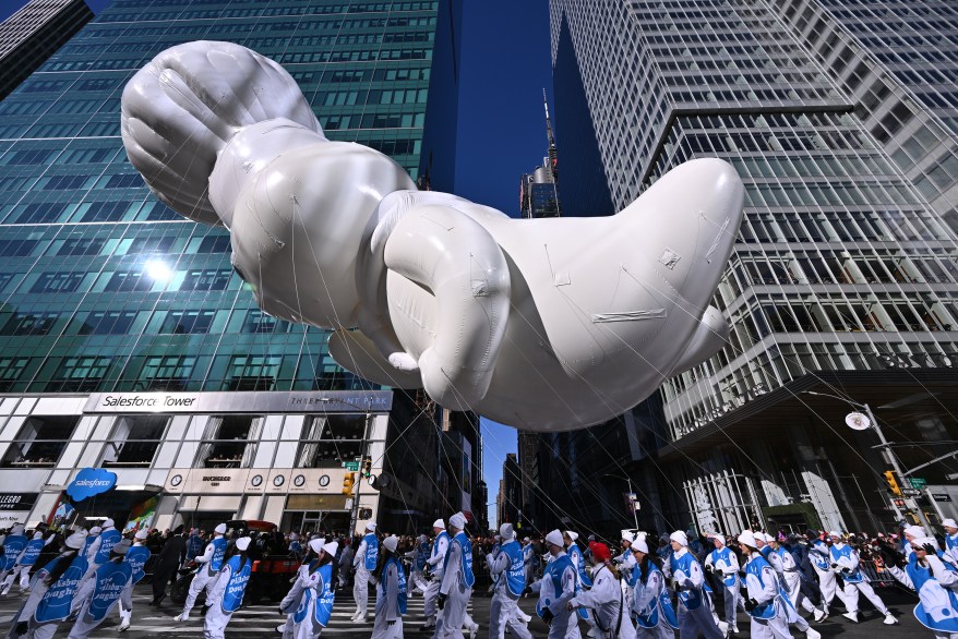 Balloons and floats at the 97th Macy's Thanksgiving Day Parade on Thursday, November 23, 2023 in New York City.