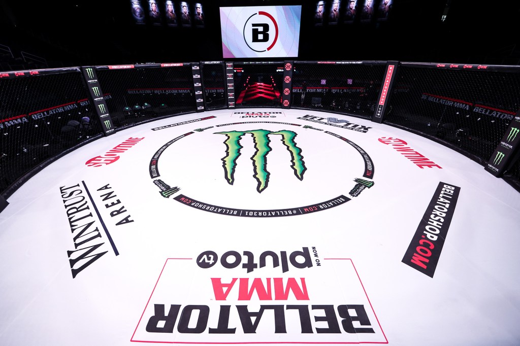 A view of the canvas before Bellator 301 on Friday in Chicago.