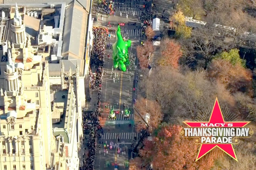 A balloon float at the 97th Macy's Thanksgiving Day Parade on Thursday, November 23, 2023 in New York City.