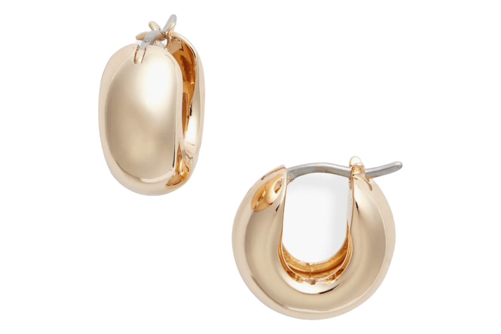 Jenny Bird Wide Huggie Hoop Earrings