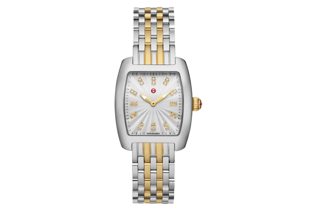 MICHELE Diamond Two Tone Bracelet Watch