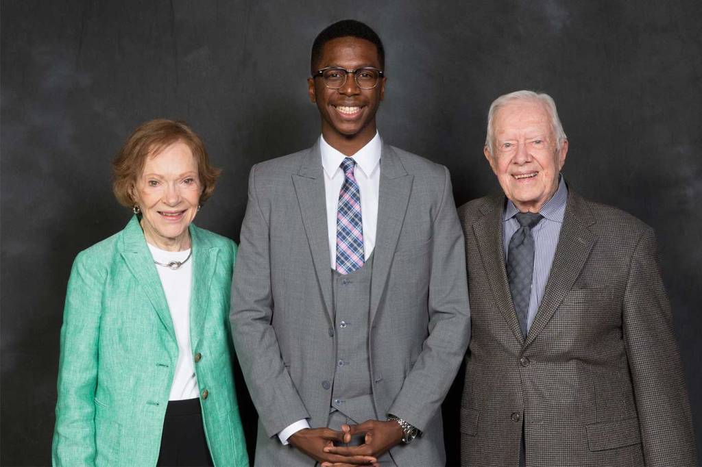 Elom Tettey-Tamaklo, former president Jimmy Carter, Rosalynn Carter