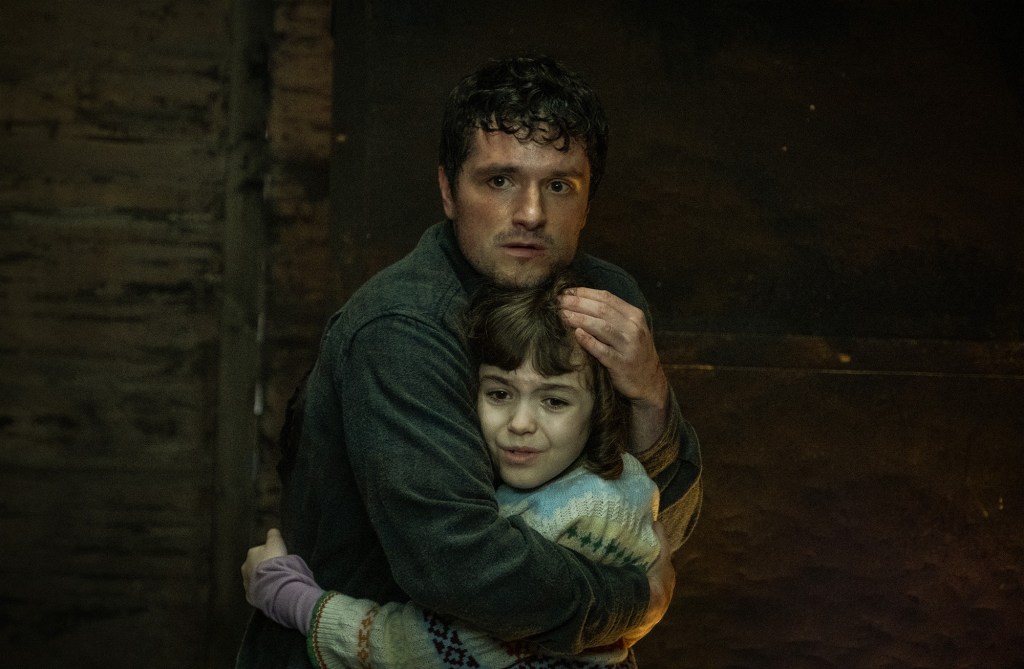 Josh Hutcherson and Piper Rubio in Five Nights at Freddy's