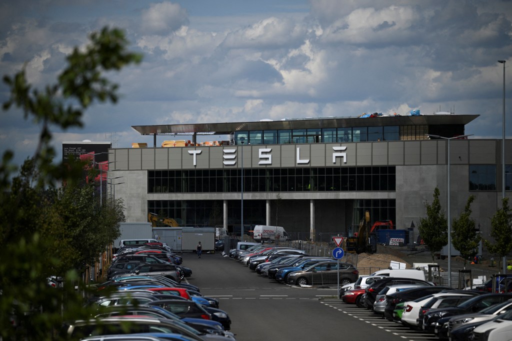 Tesla factory in Gruenheide near Berlin