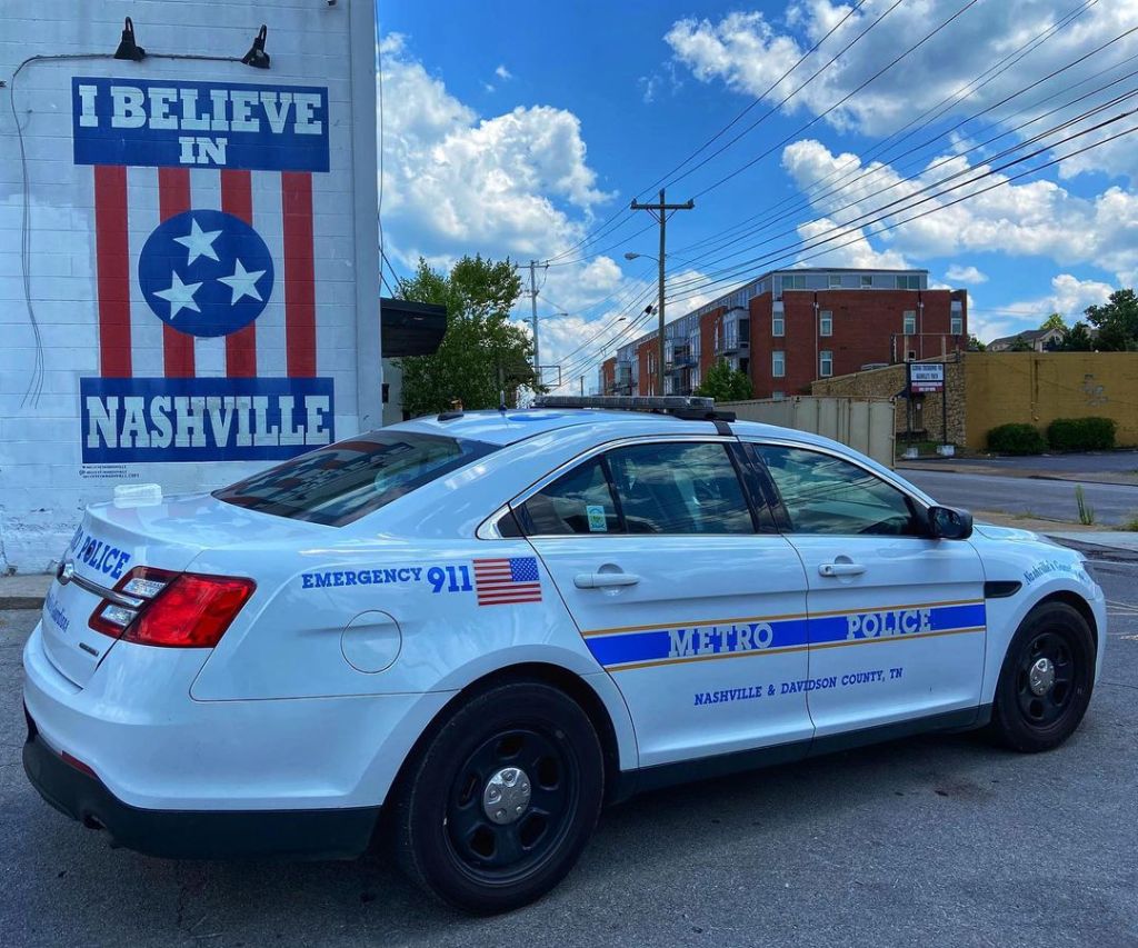 Nashville cop car