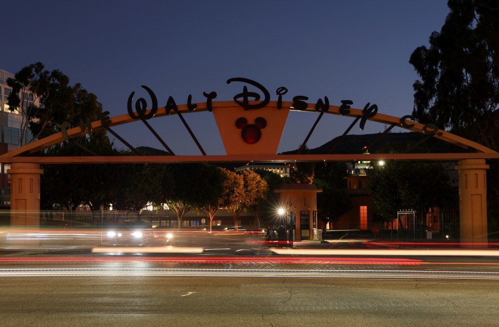 A view of the Walt Disney Studios, after the SAG-AFTRA TV/Theatrical Committee approved a tentative agreement with the Alliance of Motion Picture and Television Producers (AMPTP) to bring an end to the 118-day actors strike, in Burbank, California