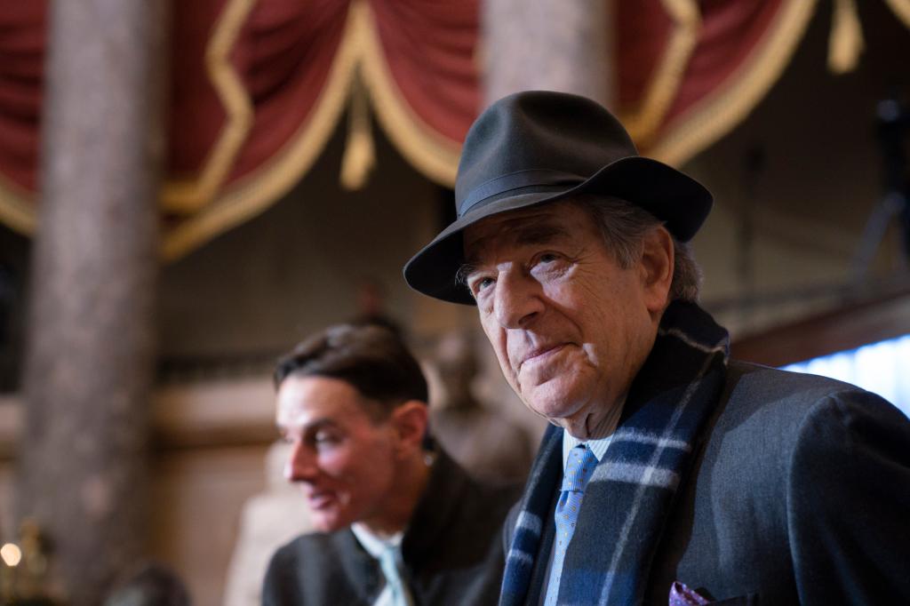 FILE - Paul Pelosi attends a portrait unveiling ceremony for his wife, Speaker of the House Nancy Pelosi, D-Calif., in Statuary Hall at the Capitol in Washington, Dec. 14, 2022. Opening statements are scheduled for Thursday, Nov. 8, 2023, in the federal trial of the man accused of breaking into former House Speaker Nancy Pelosi's San Francisco home seeking to kidnap her and bludgeoning her husband with a hammer. 