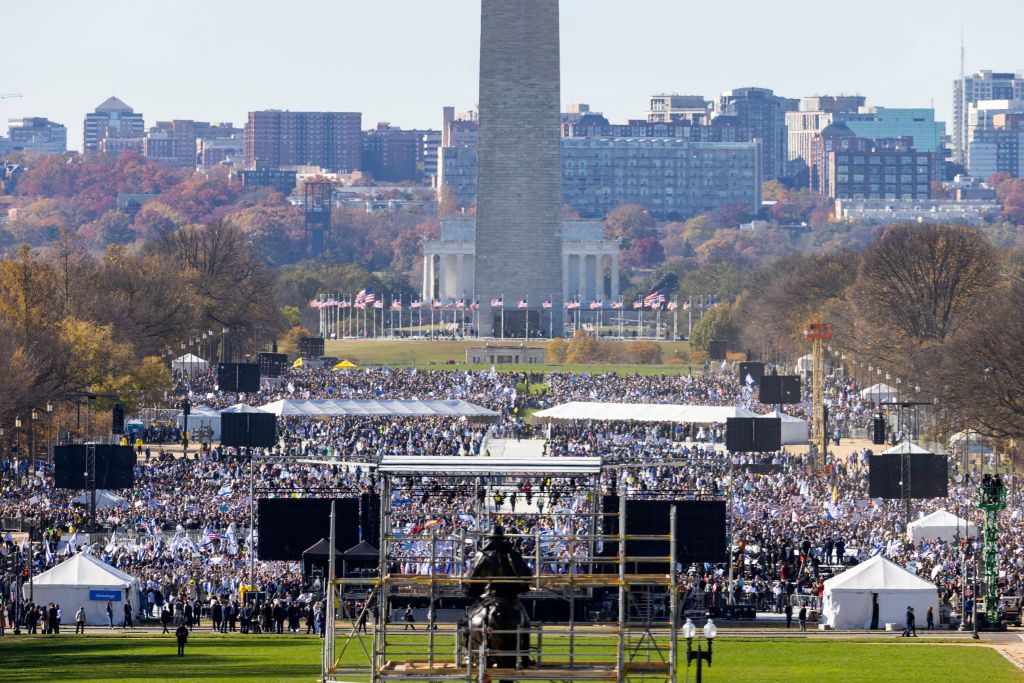 Attendance at Tuesday's pro-Israel rally in Washington, DC, was staggering.