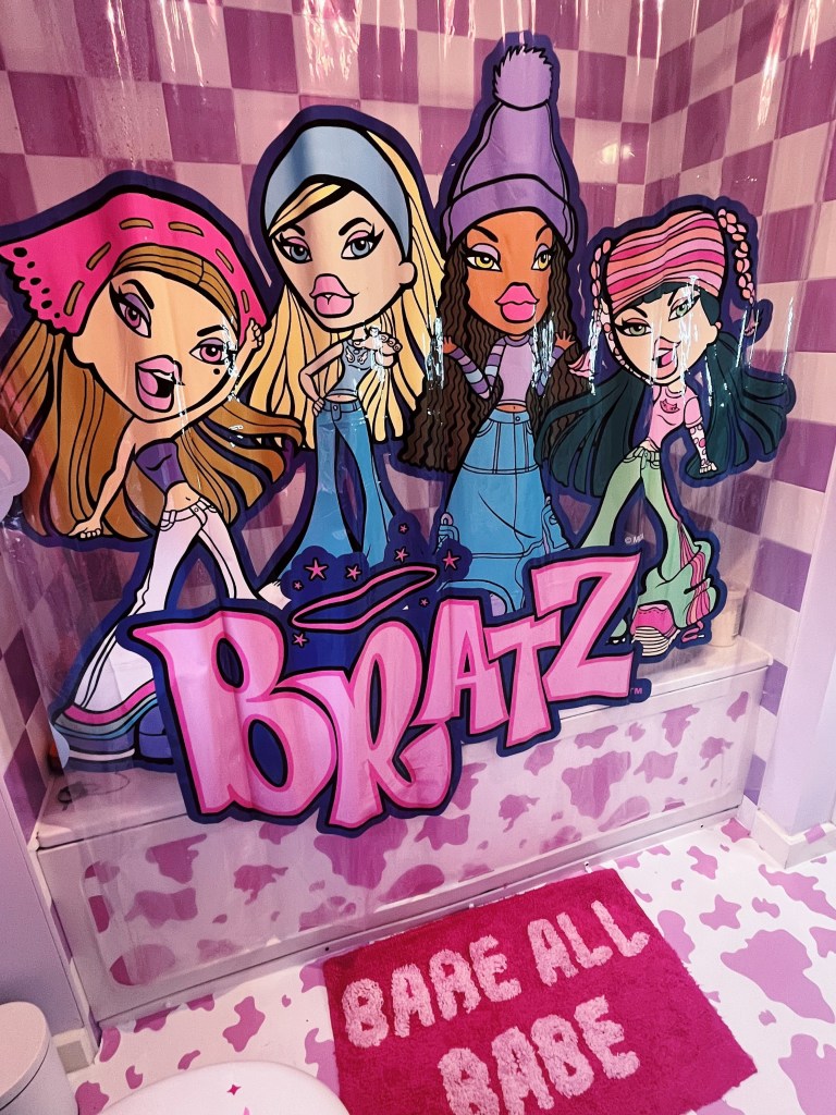 Murphy's daughter loves the Bratz bathroom but her sons aren't fans. 