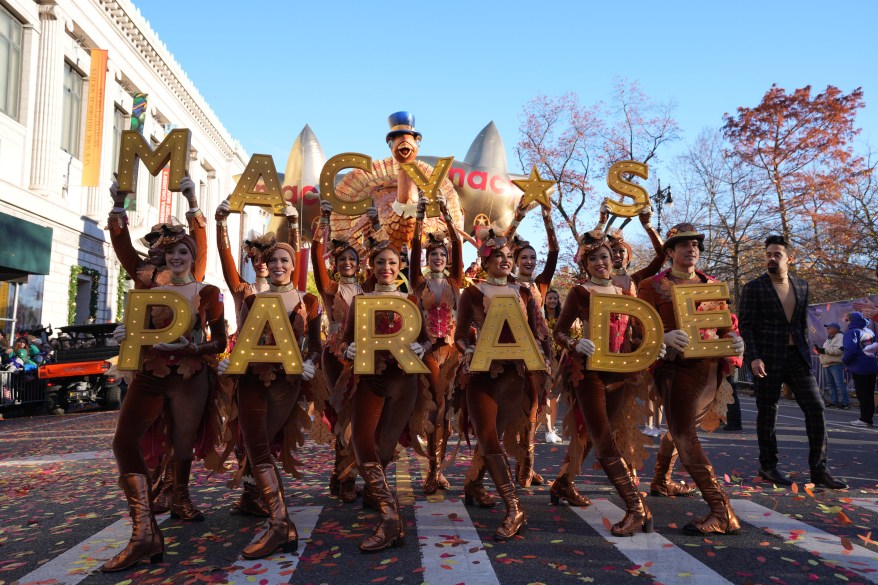 A balloon float at the 97th Macy's Thanksgiving Day Parade on Thursday, November 23, 2023 in New York City.