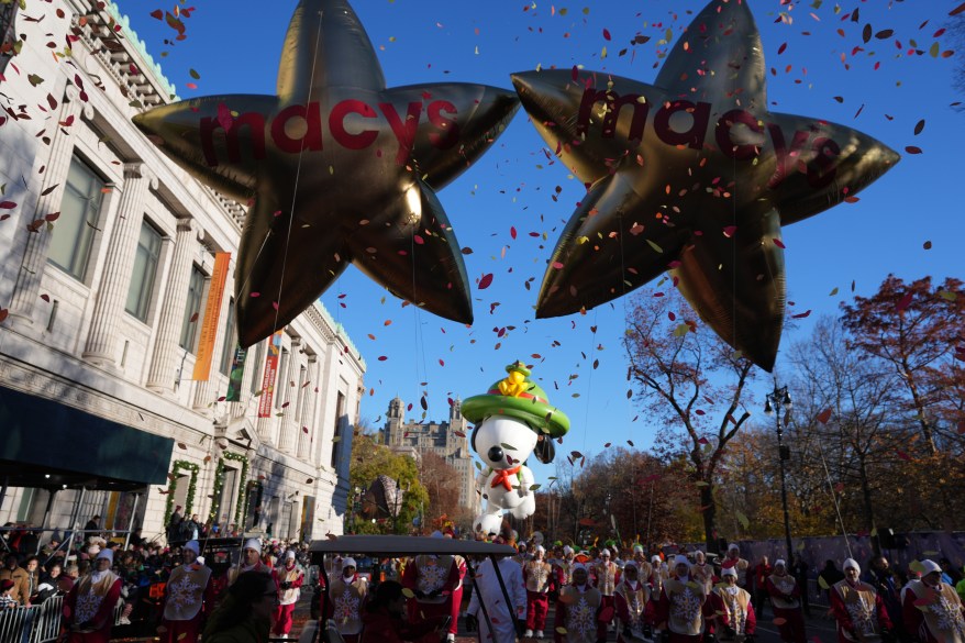 A balloon float at the 97th Macy's Thanksgiving Day Parade on Thursday, November 23, 2023 in New York City.