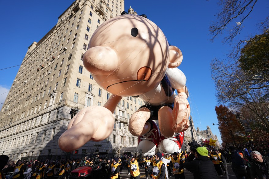 A balloon float at the 97th Macy's Thanksgiving Day Parade on Thursday, November 23, 2023 in New York City.