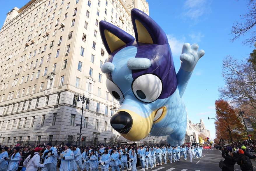 A balloon float at the 97th Macy's Thanksgiving Day Parade on Thursday, November 23, 2023 in New York City.