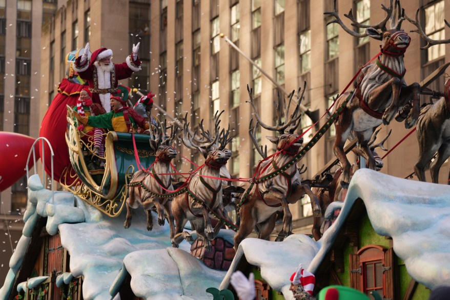 Balloons and floats at the 97th Macy's Thanksgiving Day Parade on Thursday, November 23, 2023 in New York City.