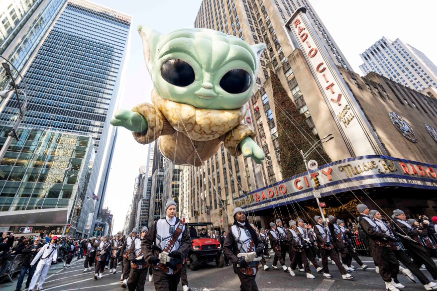 A balloon float at the 97th Macy's Thanksgiving Day Parade on Thursday, November 23, 2023 in New York City.