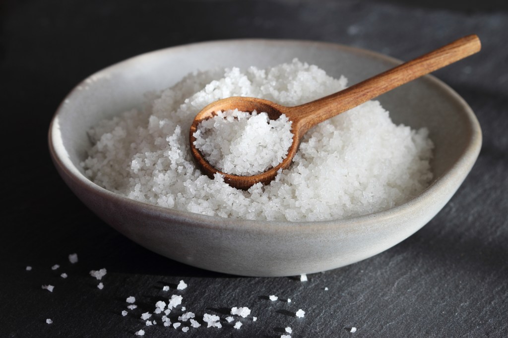 One tablespoon of salt contains approximately 2,300 mg of sodium. 