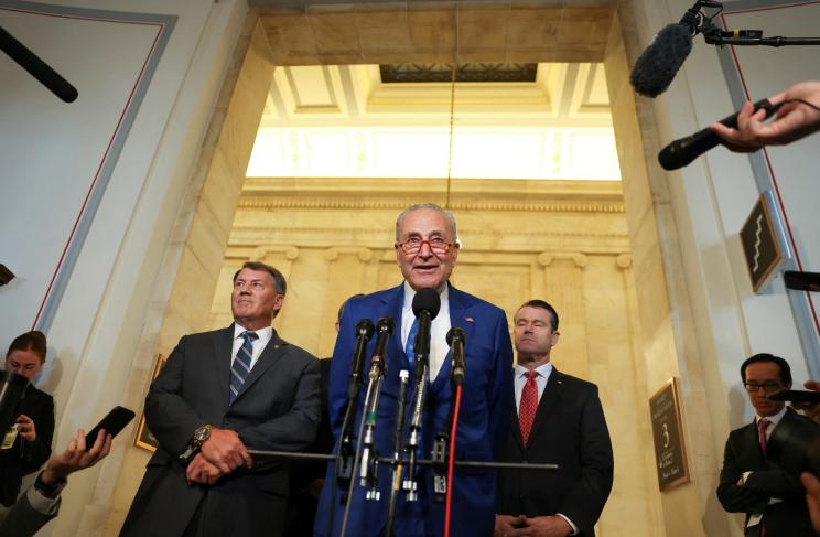 Chuck Schumer at press conference