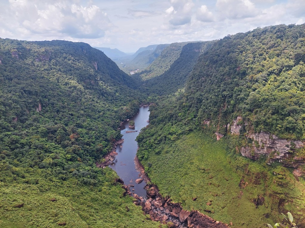 Aerial view of the Potaro River