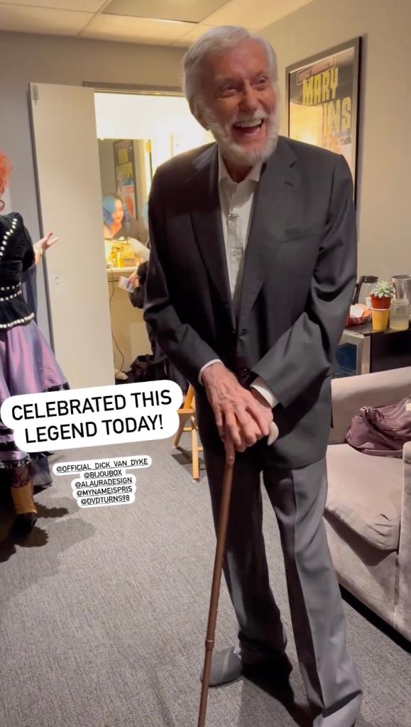 Dick Van Dyke dances in rare sighting ahead of 98th birthday TV special