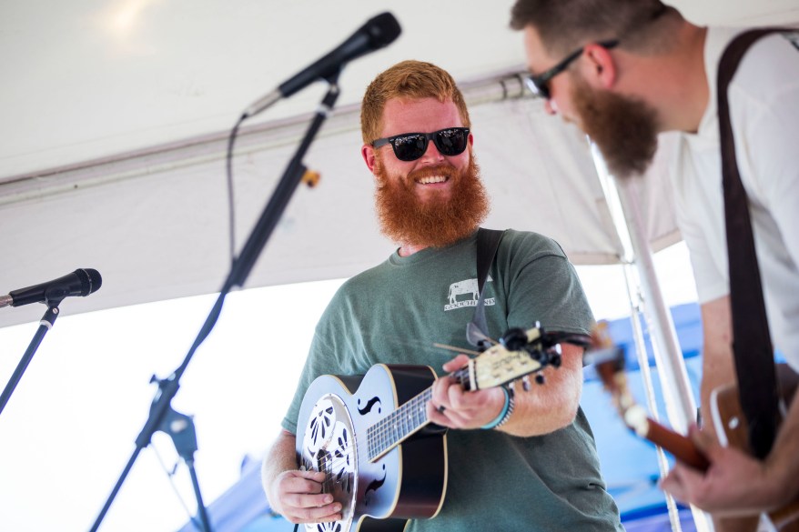 Oliver Anthony performs at Eagle Creek Golf Club and Grill in Moyock, N.C., on Saturday, Aug. 19, 2023. Anthony, a Farmville, Va., native, is best known for his song "Rich Men North of Richmond," which went viral, making him an overnight country sensation.