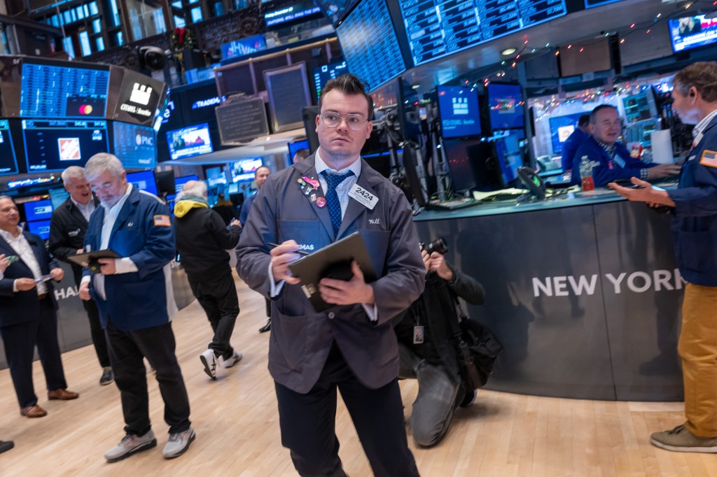 New York Stock Exchange trader 