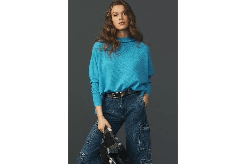 Maeve The Shea Oversized Boxy Cashmere Sweater