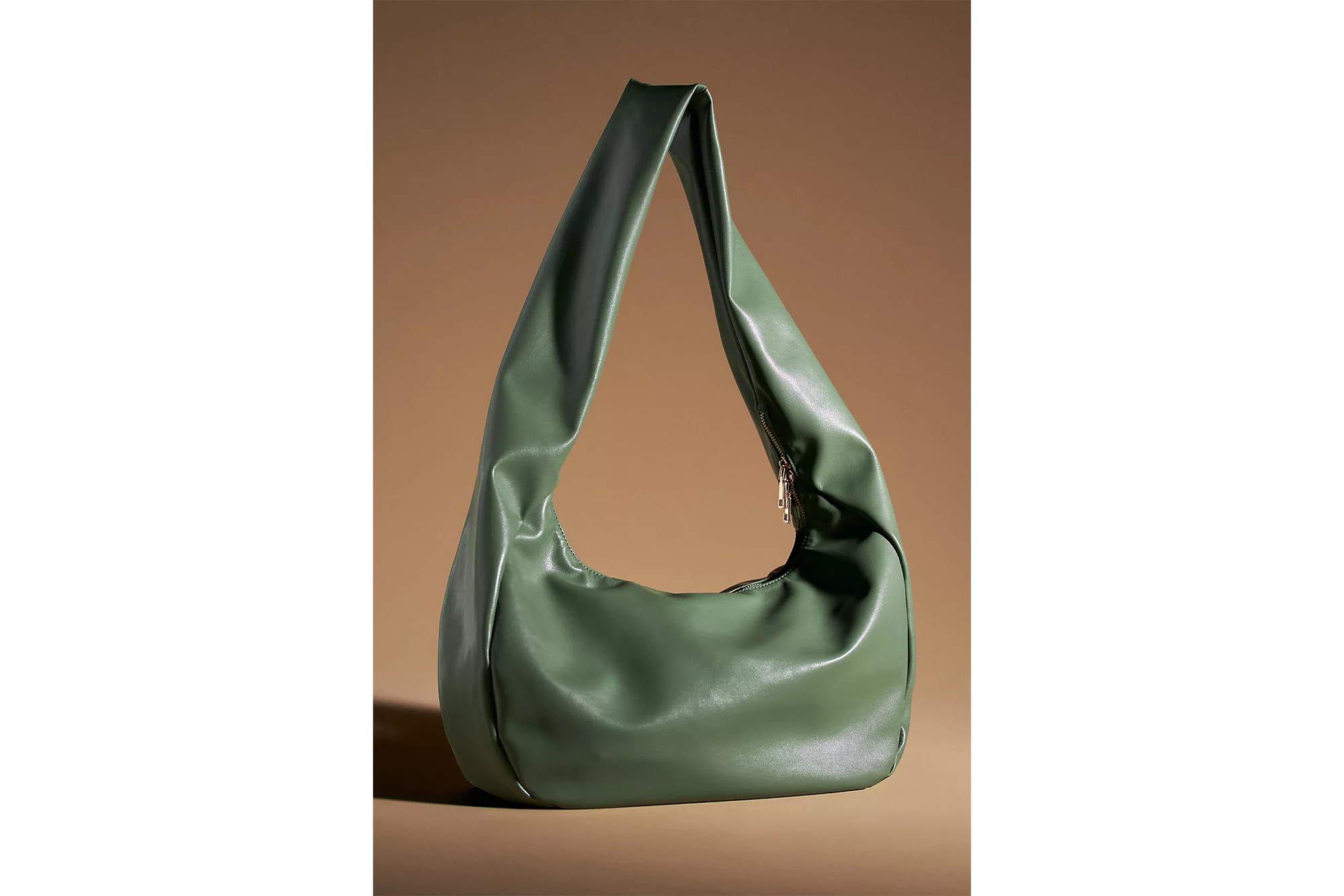 Timmie Faux-Leather Slouchy Shoulder Bag