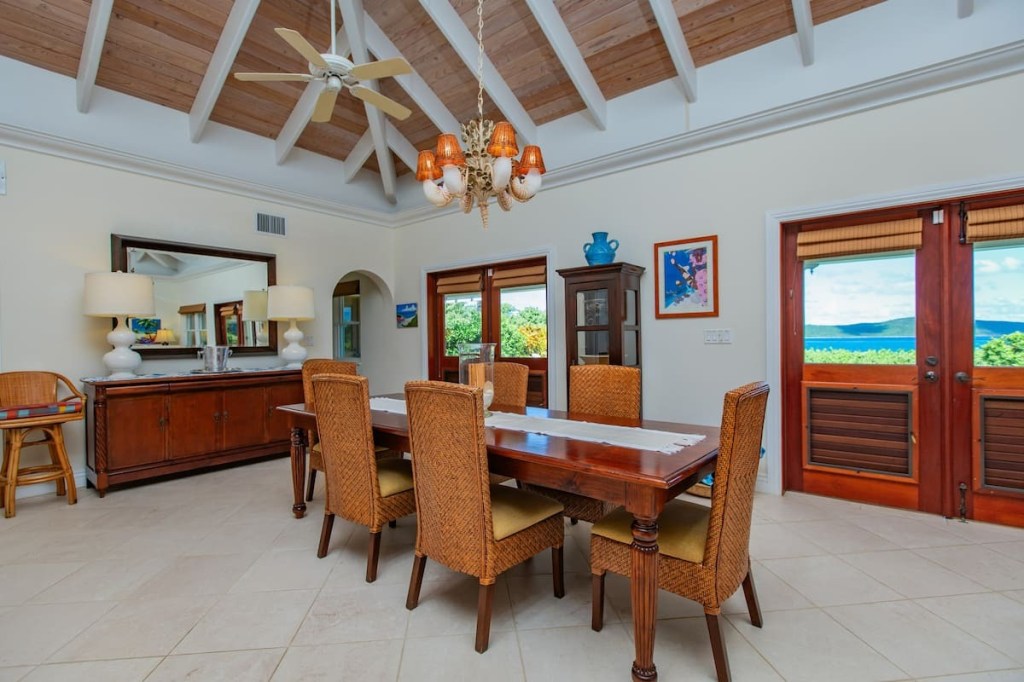 The formal dining area.