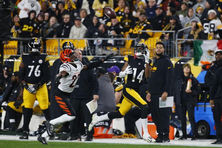 George Pickens #14 of the Pittsburgh Steelers.