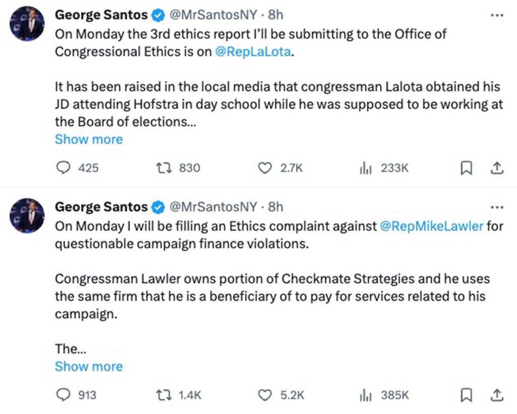 Tweets from George Santos