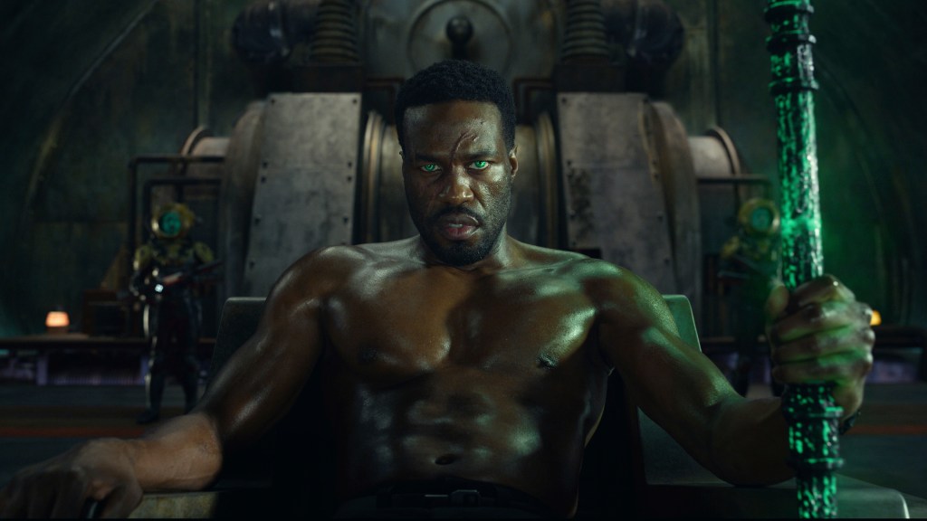 Yahya Abdul-Mateen II in Aquaman and the Lost Kingdom.