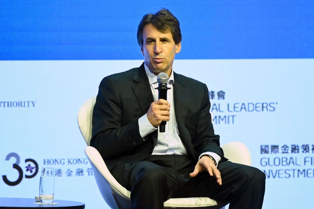 Marc Rowan, chief executive officer of Apollo Global Management, speaks at the Global Financial Leaders' Investment Summit in Hong Kong in November.