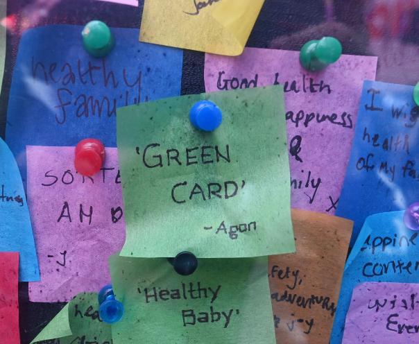 wishing wall wishes in times square