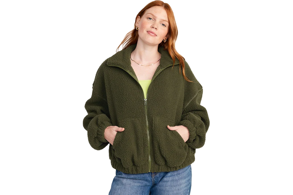 Old Navy Oversized Full-Zip Sherpa Pullover