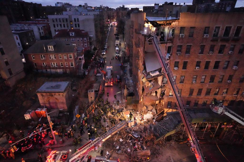 Bronx partial collapsed building