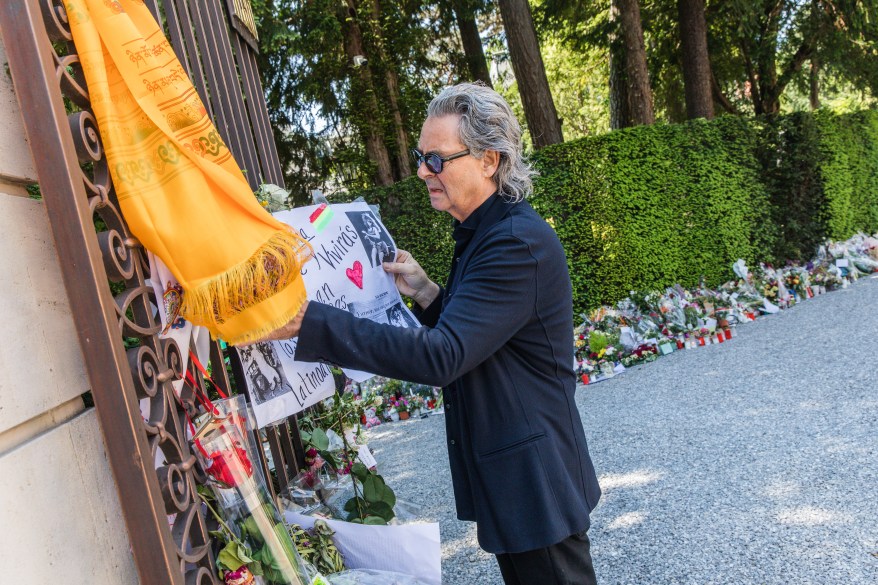 Tina Turner's husband Erwin Bach is seen for first time after her death outside their villa in Kusnacht, Switzerland, on May 31, 2023. Turner died at the home on May 24.