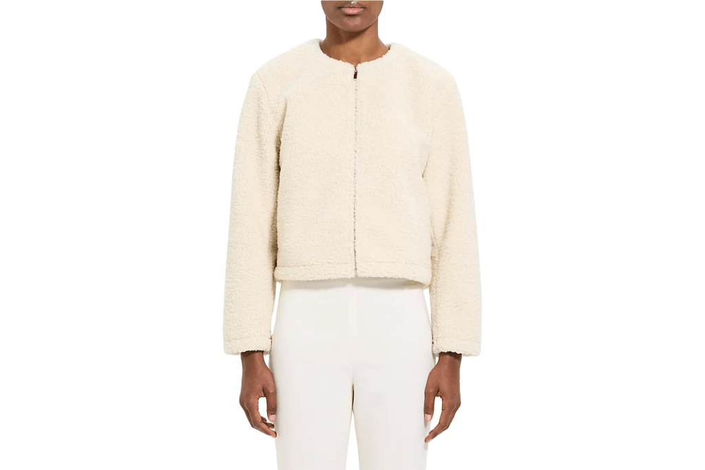 Theory Fleece Crewneck Jacket