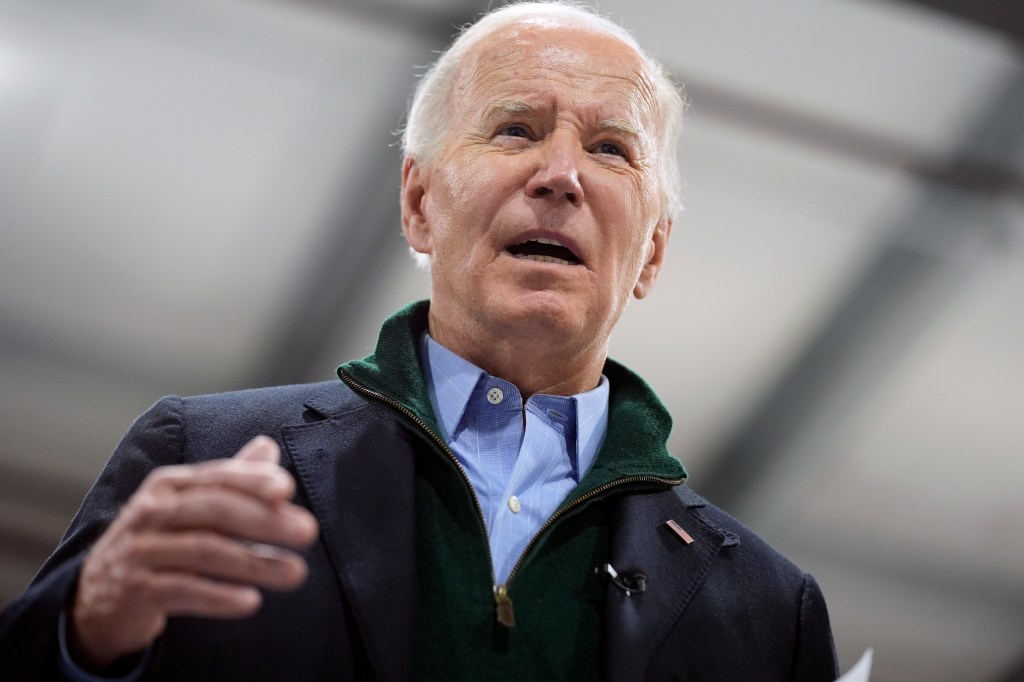 President Joe Biden speaks while visiting firefighters at the Allentown Fire Training Academy, Friday, Jan. 12, 2024, in Allentown, Pa