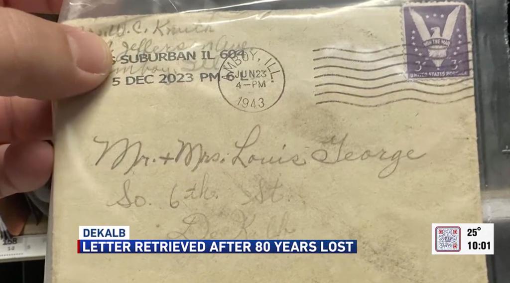 Lost letter finds a home. 