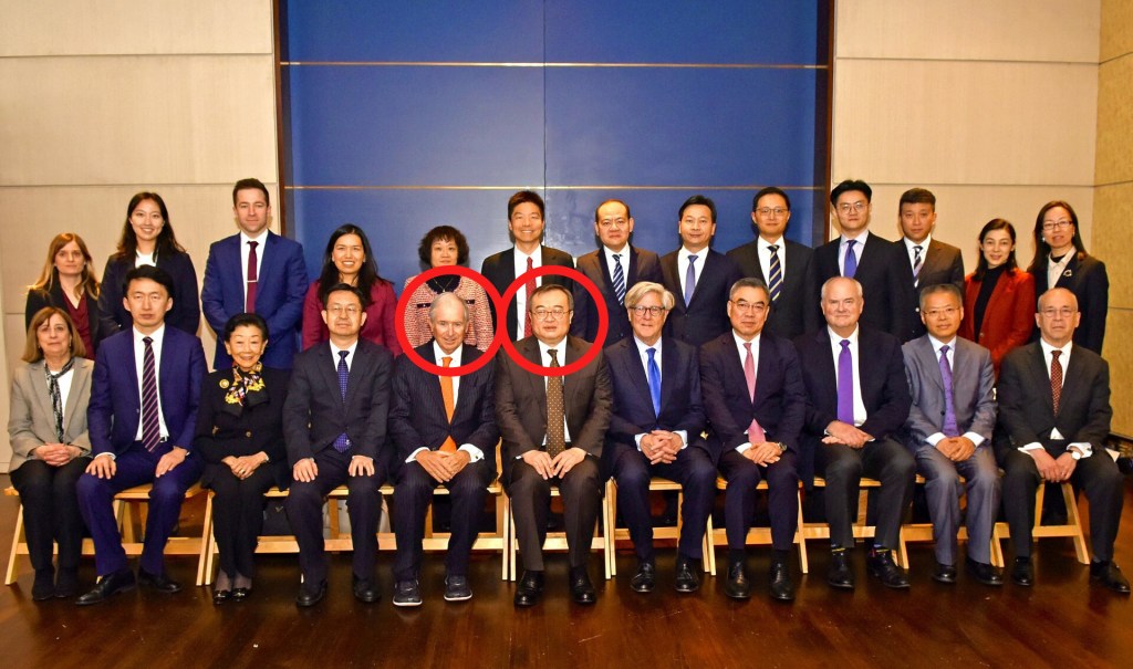 Asia Society picture with Steven Schwarzman and Liu Jianchao