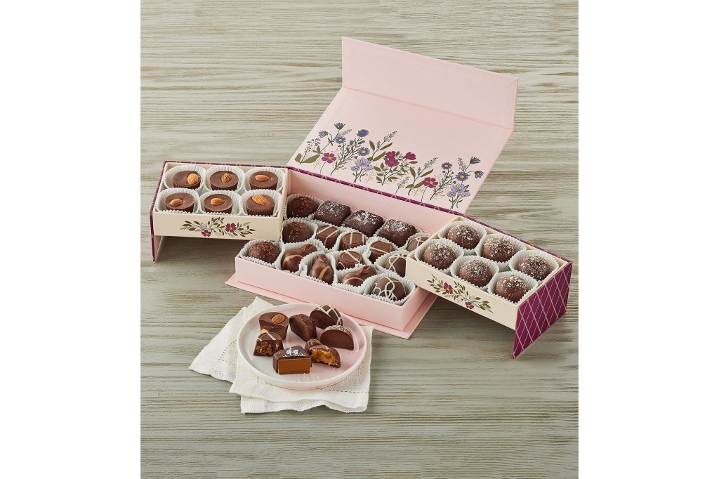 A box of chocolates on a table