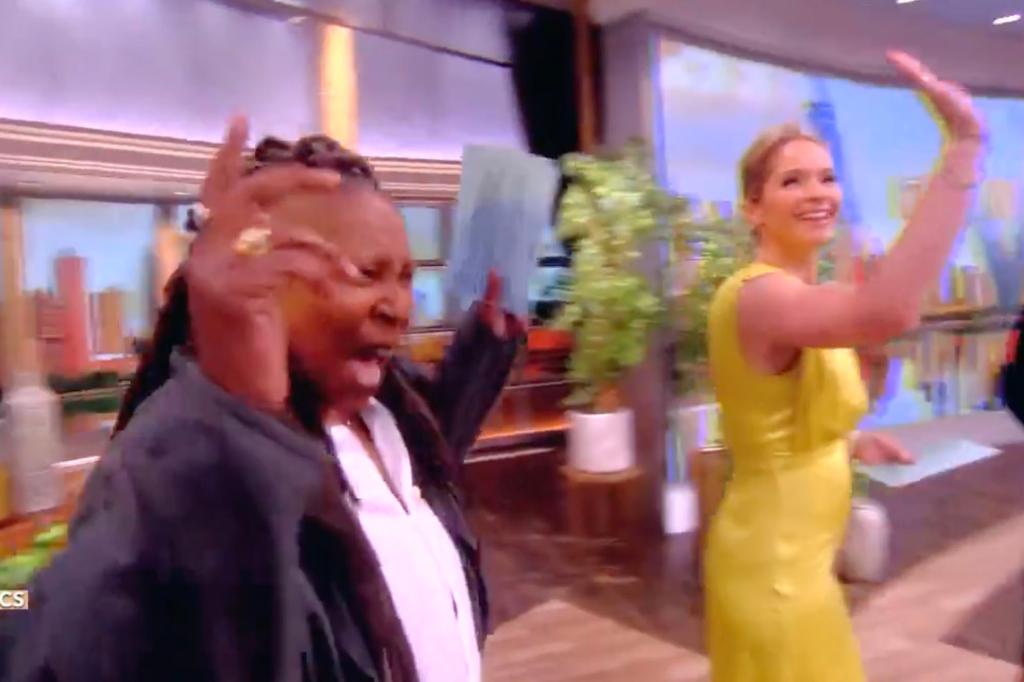 The six co-hosts of "The View" got caddy Monday when they walked out to "For the Love of Money" by The O'Jays while celebrating the verdict from former president Donald Trump's defamation lawsuit.