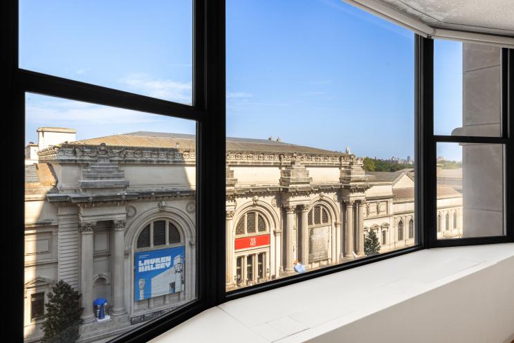 Interior view of the Metropolitan Museum of Art from inside the home.