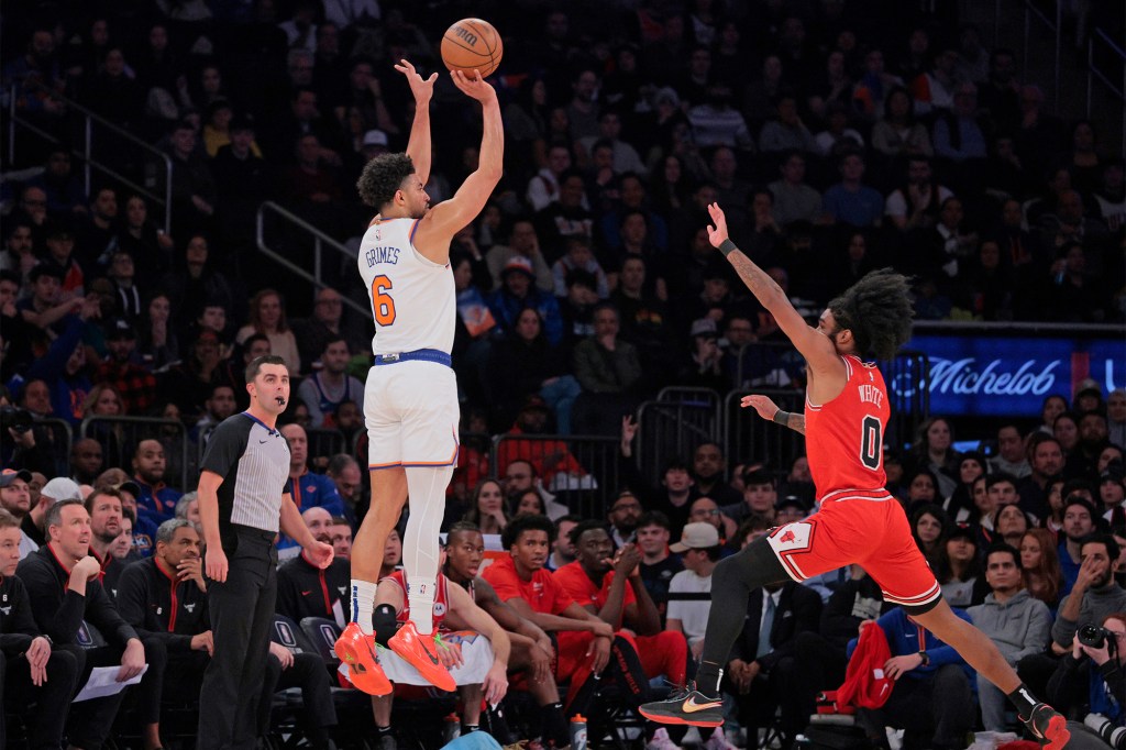 Quentin Grimes was moved to the Knicks' bench in early December.